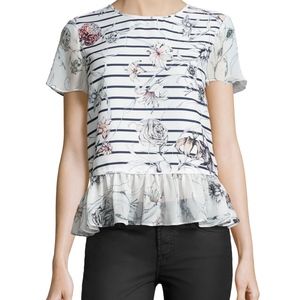 Marches Voyage nautical striped top